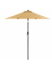 SONGMICS Sonnenschirm Sheld in Taupe - (H)215 x Ø200 cm