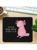 Mr. & Mrs. Panda Mauspad Axolotl Niedlich mit Spruch in Schwarz