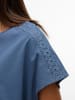 Vero Moda Trendiges Sommer Shirt mit Spitze Rundhals in Blau-2