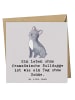 Mr. & Mrs. Panda Deluxe Karte Französische Bulldogge mit Spruch in Grau Pastell
