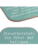 Mr. & Mrs. Panda Untersetzer Spruch Steuerberater Helden mit Spruch in Meeresbrise
