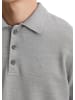 Marc O'Polo Langarm-Poloshirt Piqué regular in grey melange