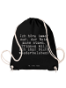 Mr. & Mrs. Panda wander rucksack Ich höre immer nur,... mit Spruch in Schwarz