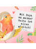 Mr. & Mrs. Panda Grußkarte Spruch Papa Möglichmacher mit Spruch in Weiß