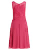 Vera Mont Chiffonkleid mit Stickerei in Shiny Coral