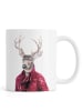 Juniqe Tasse "Deer" in Braun & Cremeweiß