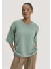 Hessnatur Strick Pullover Oversize in nebelblau