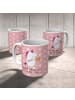 Mr. & Mrs. Panda Teetasse Einhorn Künstler mit Spruch in Rot Pastell
