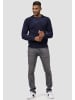 Max Men Einfarbiger Strick Pullover Basic Longsleeve Sweater in Dunkelblau