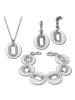 Amello Schmuckset Silber Edelstahl (Stainless Steel)