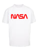 F4NT4STIC Heavy Oversize T-Shirt NASA Modern Logo in weiß