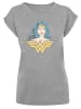 F4NT4STIC T-Shirt DC Comics Superhelden Wonder Woman Gaze in grau meliert