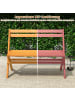 COSTWAY Gartenbank Holz klappbar 2-Sitzer in Hellbraun