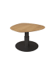 58 aufm Kessel COUCHTISCH Celestina 80x80x39 höhenverstellbar Anthrazit/Wildeiche