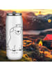 Mr. & Mrs. Panda Sport Trinkflasche Mops Krone ohne Spruch in Weiß
