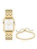 Tamaris Damen Armbanduhr & Armband Set in gold