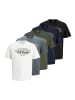 Jack & Jones 5er-Pack T-shirt in White