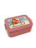 Mr. & Mrs. Panda Lunchbox Rotkehlchen Schlitten Design mit Spruch in Rot Pastell