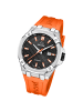 Jaguar Analog-Armbanduhr Jaguar Diplomatic orange groß (ca. 44mm)