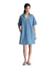 Marc O'Polo DENIM Crayfish Capsule Striped Denim Dress, Kellerfalte hinten in Medium Blue