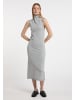 DreiMaster Damen Strickkleid in Grau Melange