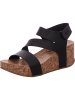 Blowfish Keilsandalette in schwarz