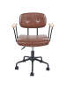 Beliani Bürostuhl ALGERITA in Braun - (W) 62 x (H) 77 x (L) 62 cm