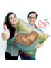 Mr. & Mrs. Panda Kissen Otter Seerose Design ohne Spruch in Weiß