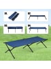 COSTWAY Campingbett 190x67x42cm in Blau