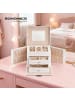 SONGMICS Schmuckkasten Bridie in Weiß - (B)13.7 x (H)13.5 x (T)17.7 cm