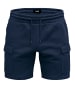 EGOMAXX Cargoshorts mit elastischem Bund und Tunnelzug in Navy