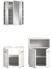 ebuy24 Badmöbelset Ice (3-teilig) Weiß 135 x 32 cm