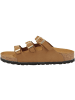 Birkenstock Sandale Florida Fresh Nubukleder schmal in braun
