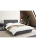 Beliani Doppelbett ALBI in Grau/Schwarz - (W) 155 x (H) 94 x (L) 211 cm