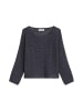 Marc O'Polo Ajour-Pullover loose in Dark Blue