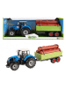 Toi-Toys Traktor mit einem Auflieger mit Baumstämmen und Rückzug Funktion 3 Jahre