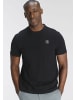Delmao Rundhalsshirt in schwarz