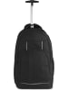 normani Rucksack mit Trolleyfunktion 30 Liter Yori in Schwarz mit Reflektoren