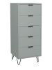 58 aufm Kessel KOMMODE Erna 51x45x123 Pinie Green matt Lack