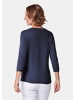 GOLDNER Strickpullover Unkomplizierter Pullover mit V-Ausschnitt in marine