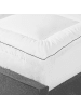 Beliani Topper MULHACEN in Weiß - (W) 180 x (H) 4 x (L) 200 cm