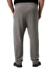 Men Plus Lange Sweathose in grau melange