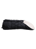 Kaiser Naturfellprodukte Kinderwagen-Fußsack Moony 2in1, Sherpa Fleece black/creme