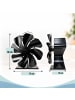 relaxdays Kaminventilator in Schwarz - (B)17 x (H)18 x (T)10 cm