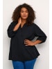 KAFFE curve Bluse langarm KCmille Loose fit in Black Deep