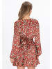 IZIA Dress in red multicolor