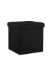 relaxdays Faltbarer Sitzhocker in Schwarz - 38 cm