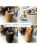 COOTAB Cooler Table 4-in-1 Loungetisch mit Edelstahl-Kühler London 50 cm in Anthrazit/Champagner