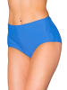 Aquarti Aquarti Damen Bikinihose Bikini-Slip mit Hohem Bund in blue denim