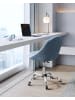 SONGMICS Bürostuhl Lenna in blau - (B)60 x (H)(80-90) x (T)60 cm